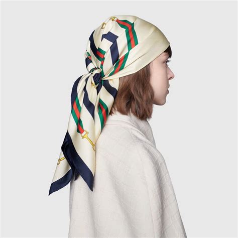 gucci fur lined scarf|Gucci print head scarf.